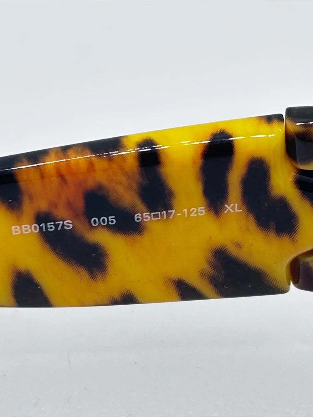 Balenciaga Yellow Leopard Print Cat-Eye Sunglasses